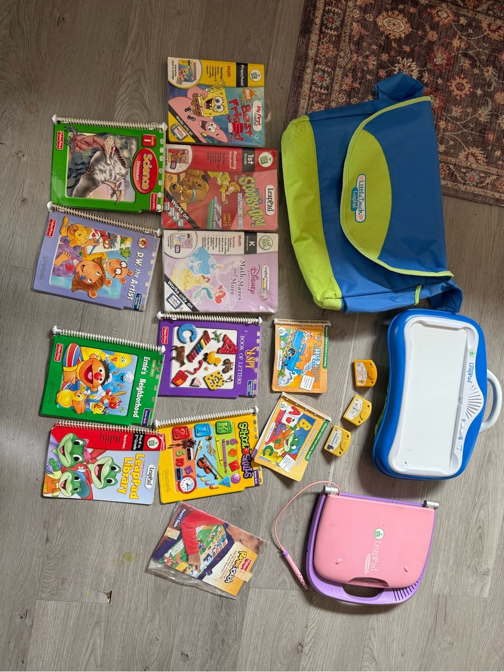 LeapFrog Kids Tablet & Learning Bundle in Blue and Green